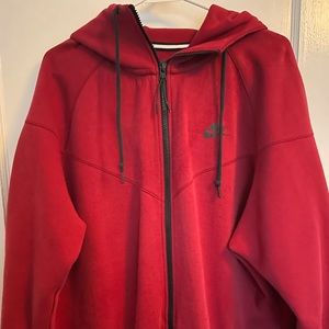 NIKE full zip jacket w/hood size 3XL Maroon/Black